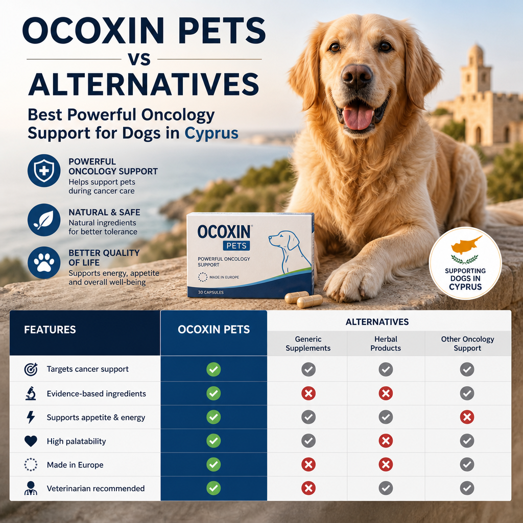 Ocoxin Pets vs alternatives: 5 Powerful Oncology Support Options for Dogs in Cyprus 3 Ilustração de Ocoxin Pets vs alternativas