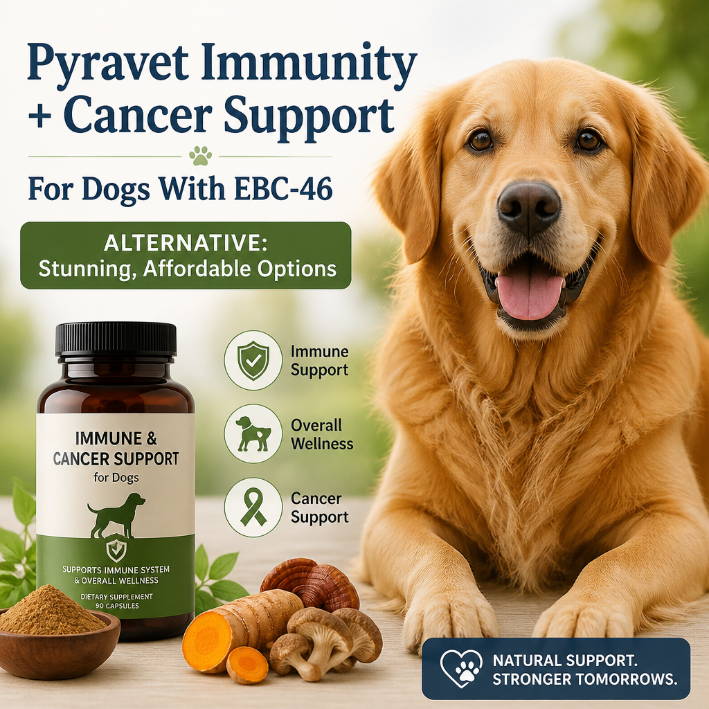 Pyravet Immunity + Cancer Support For Dogs With EBC-46 alternative: Powerful Affordable Options 4 Pyravet Immunity + Cancer Support For Dogs With EBC-46 alternative illustration