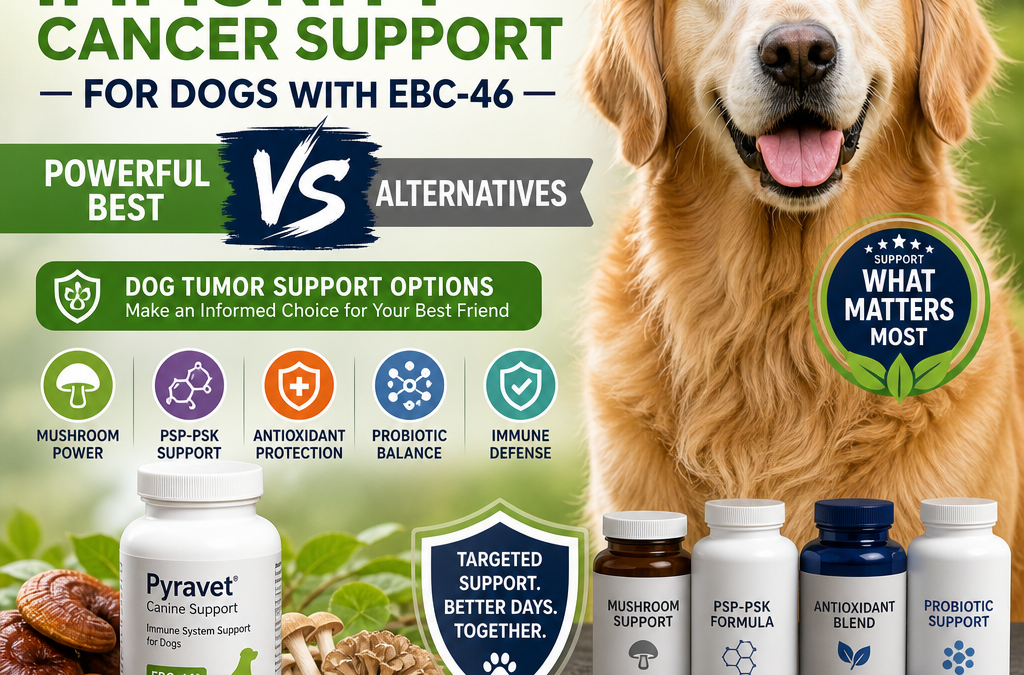 Pyravet Immunity + Cancer Support For Dogs With EBC-46 vs alternatives: Powerful Best Alternatives