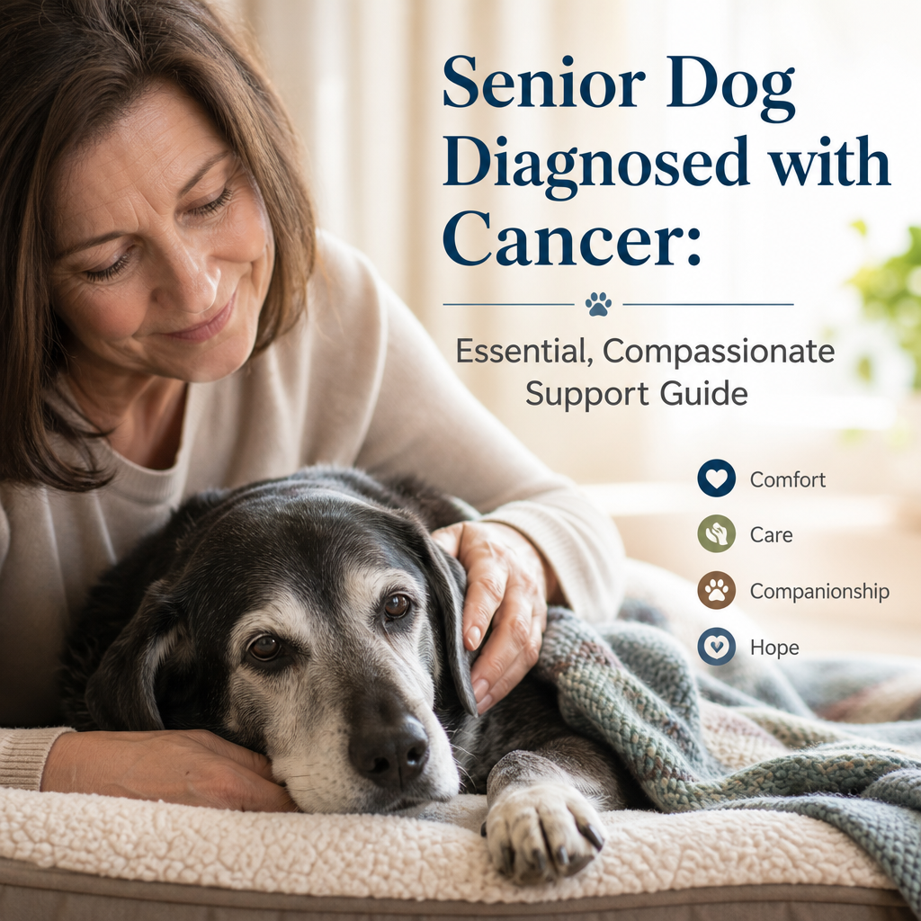 Senior Dog Diagnosed with Cancer: 7 Essential, Compassionate Support Tips 1 senior dog diagnosed with cancer illustration