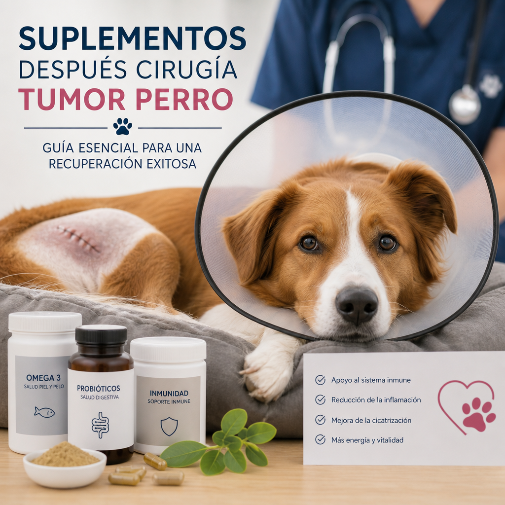 suplementos después cirugía tumor perro illustration