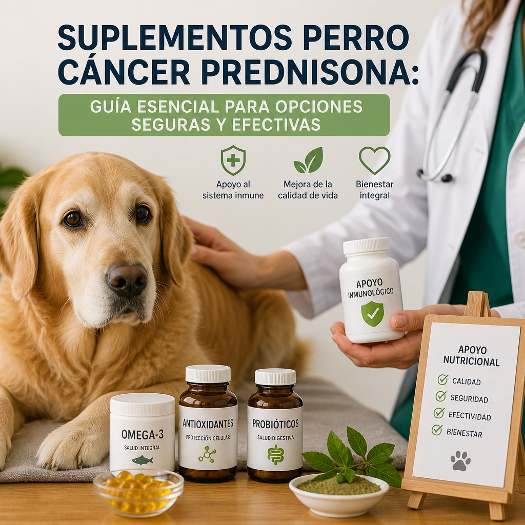 suplementos perro cáncer prednisona illustration