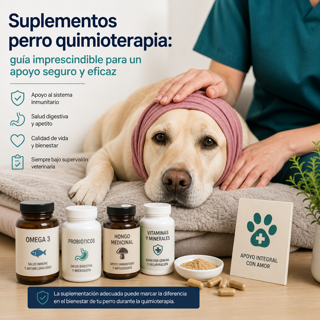 Suplementos perro quimioterapia: 7 consejos imprescindibles para un apoyo seguro, eficaz y positivo 5 suplementos perro quimioterapia illustration