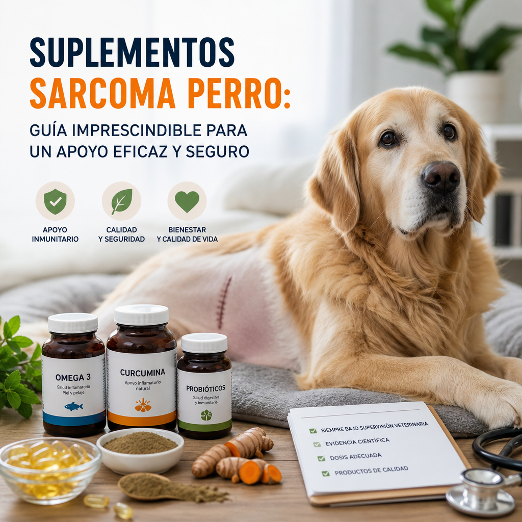 suplementos sarcoma perro illustration