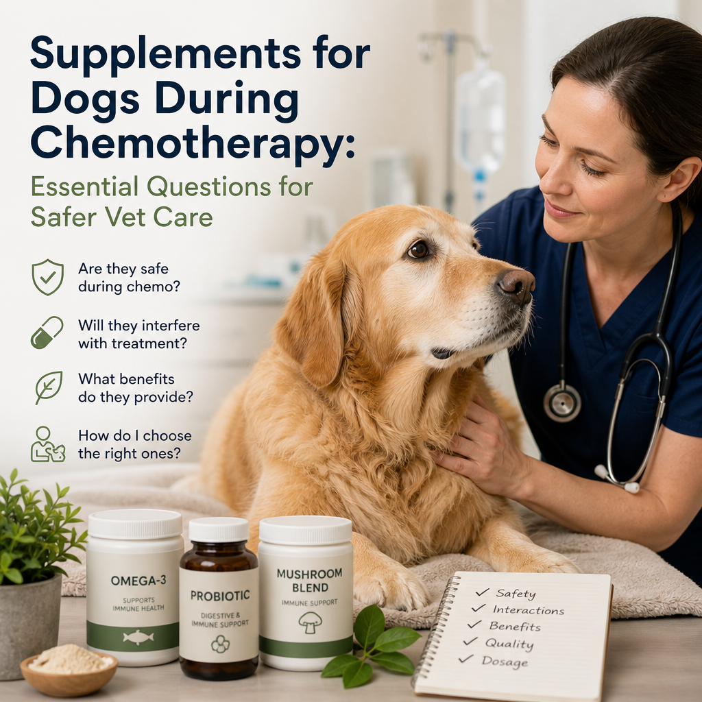 Supplements for Dogs During Chemotherapy: 7 Essential Questions for Safer Vet Care 1 supplements for dogs during chemotherapy illustration