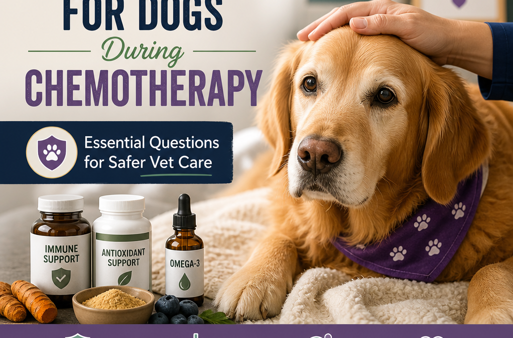 Illustration of Supplements for Dogs During Chemotherapy: Essential Questions for Safer Vet Care
