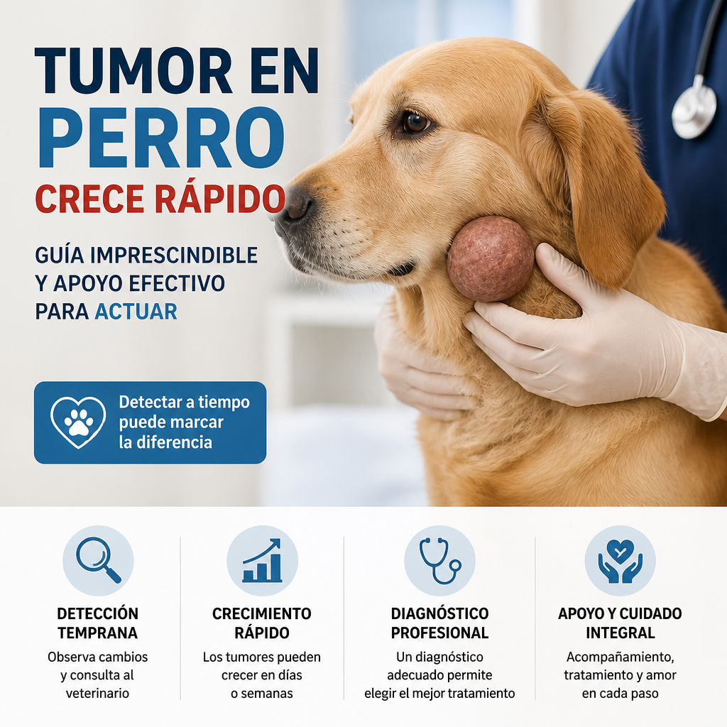 tumor perro crece rápido illustration