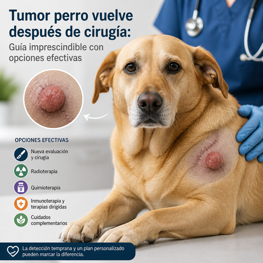 tumor perro vuelve después de cirugía illustration